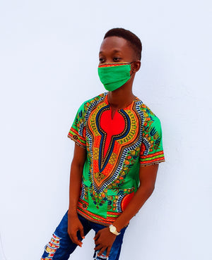 Tee-shirt dashiki à manche courte